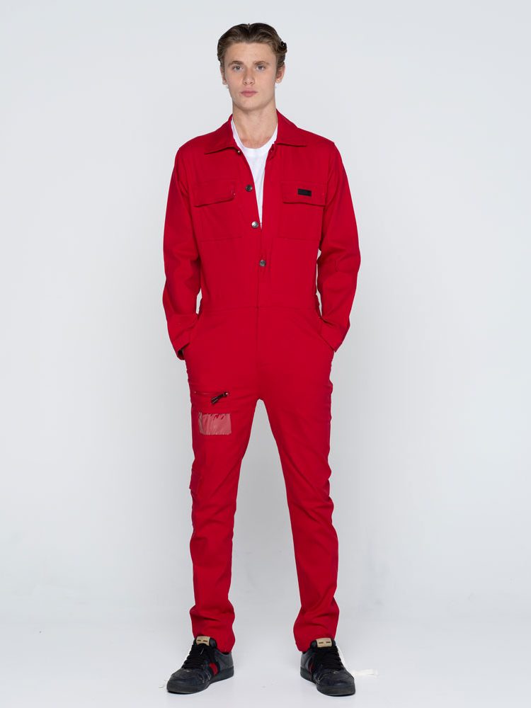 Russedress-Model-X-slimfit-unisex-rød-II