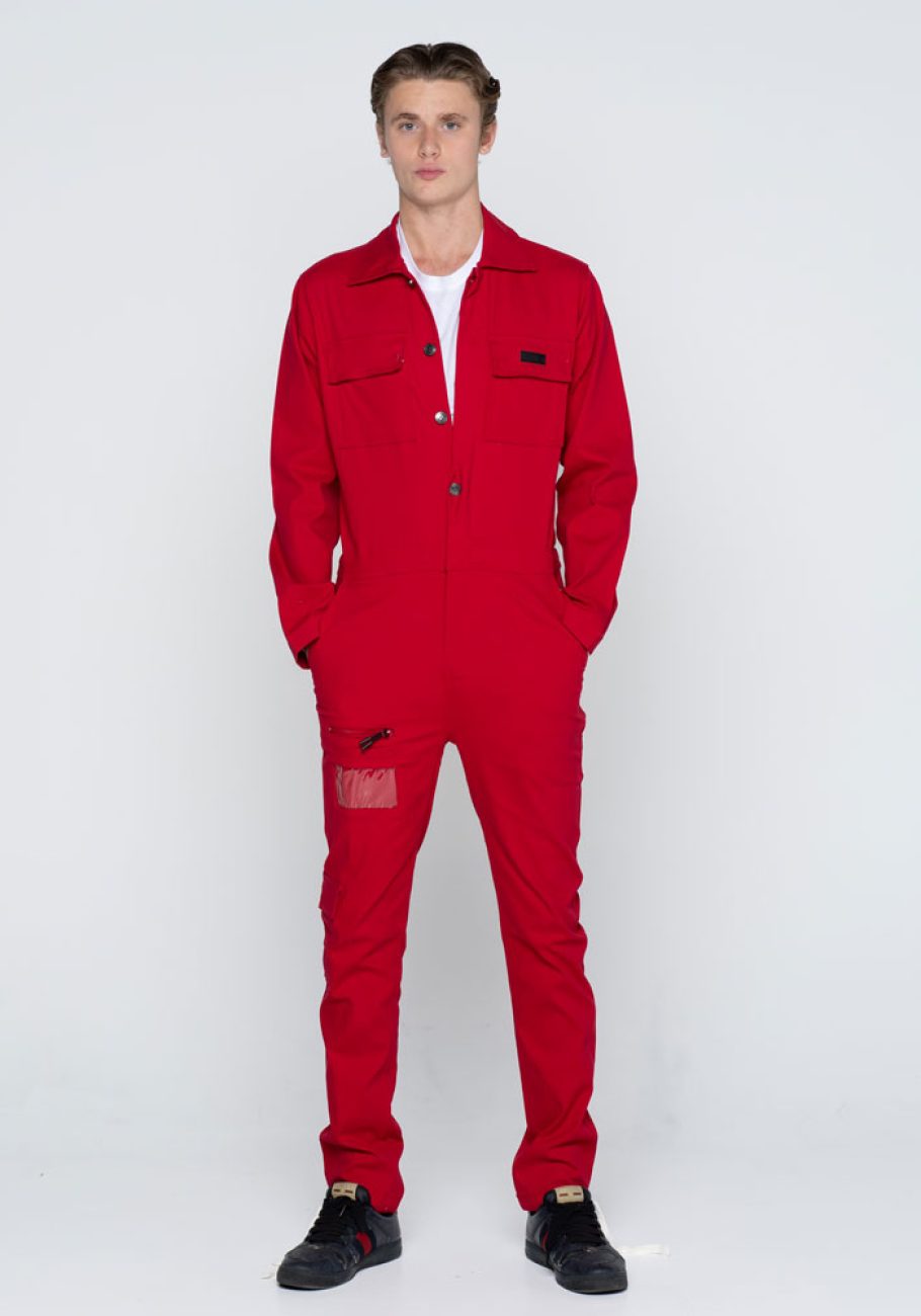 Russedress-Model-X-slimfit-unisex-rød-II